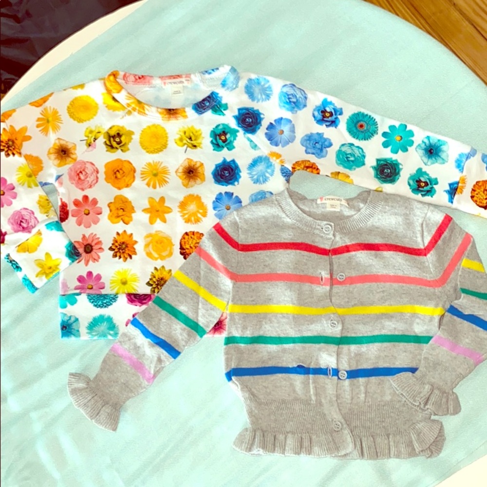 Crewcuts Sweatshirt and Cardigan